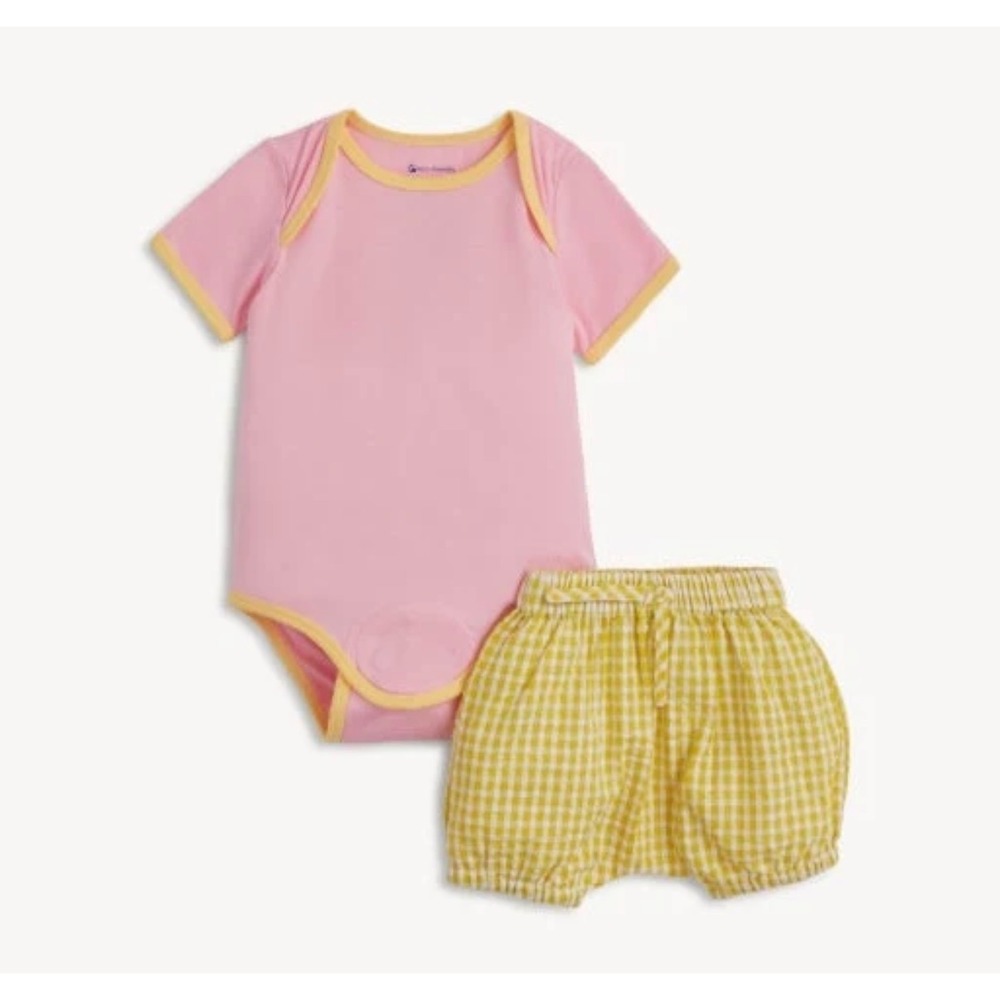 Magnetic Me Pink Magnetic Modal Bodysuit Bloomer Set 0-3M DS600559